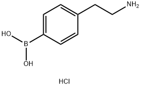 4-(2-aminoethyl)phenyl]boronic acid hydrochloride Struktur