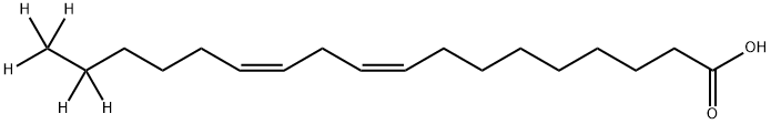 9,12-Octadecadienoic-17,17,18,18,18-d5 acid, (9Z,12Z)- Struktur