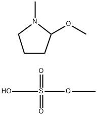 Sulfuric acid, monomethyl ester, compd. with 2-methoxy-1-methylpyrrolidine (1:1) Struktur