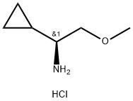 Cyclopropanemethanamine, α-(methoxymethyl)-, hydrochloride (1:1), (αS)- Struktur