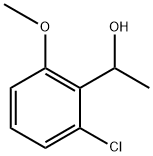 Benzenemethanol, 2-chloro-6-methoxy-α-methyl- Struktur