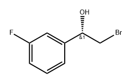 2-bromo-1-(3-fluorophenyl)ethanol Struktur