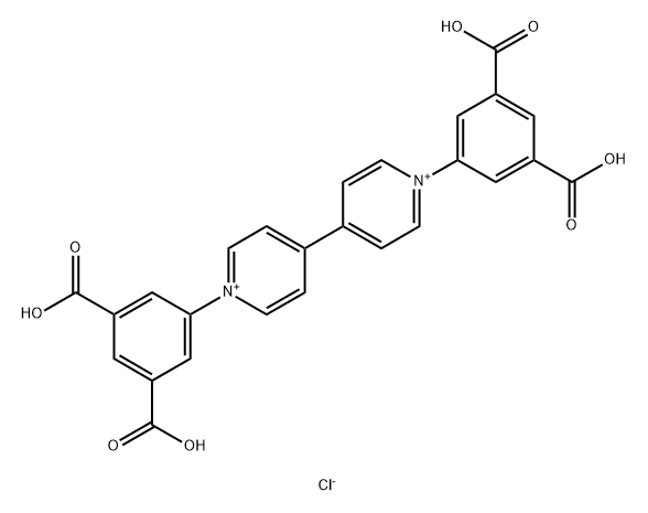 1,1'-bis(3,5-dicarboxyphenyl)-4,4'-bipyridinium chloride Struktur