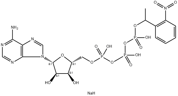 Adenosine 5'-Triphosphate P3-[1-(2-Nitrophenyl)ethyl Ester] Trisodium Salt Struktur