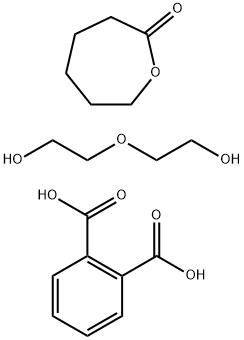 2-Oxepanone, homopolymer, oxydi-2,1-ethanediyl ester, bis(hydrogen 1,2-benzenedicarboxylate) Struktur