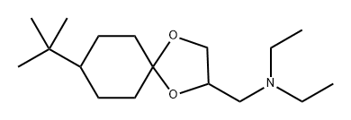 8-(1,1-Dimethylethyl)-N,N-diethyl-1,4-dioxaspiro[4.5]decane-2-methanamine Struktur