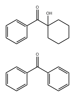 Benzophenone-1-hydroxy cyclohexyl phenyl ketone mixture Struktur