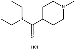 N,N-diethyl-1-methylpiperidine-4-carboxamide hydrochloride Struktur