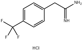 2-[4-(trifluoromethyl)phenyl]ethanimidamide hydrochloride Struktur