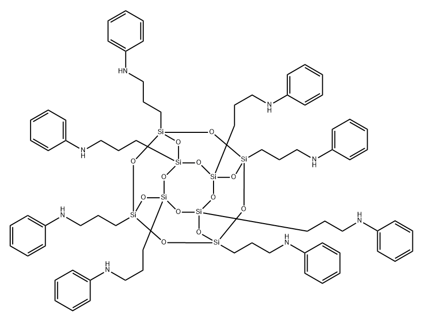 N-Phenylaminopropyl POSS Cage Mixture Struktur