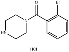 Methanone, (2-bromophenyl)-1-piperazinyl-, hydrochloride (1:1) Struktur