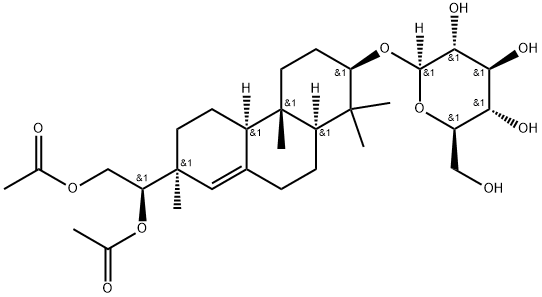 15,16-Di-O-acetyldarutoside Struktur