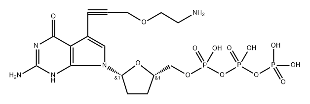 2-Aminoethoxypropargyl ddGTP Struktur