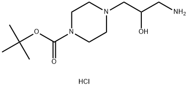 1-AMINO-3-N-(4'-BOC-PIPERAZINYL)-2-PROPANOL HYDROCHLORIDE Struktur