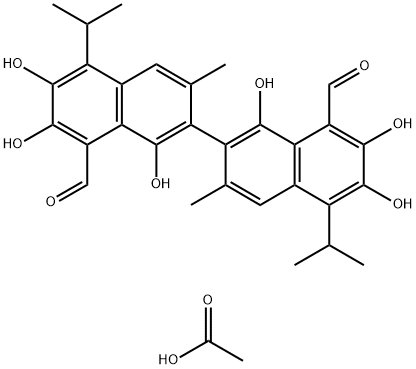 (S)-Gossypol (acetic acid)