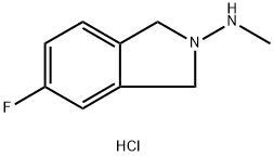 5-Fluoro-N-methylisoindolin-2-amine hydrochloride Struktur