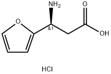 (S)-3-AMINO-3-(2-FURYL)-PROPIONIC ACID HYDROCHLORIDE Struktur