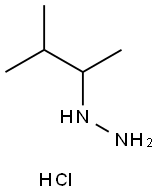 (3-Methylbutan-2-yl)hydrazine hydrochloride Struktur