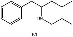 1-Phenyl-N-propylpentan-2-amine Hydrochloride Struktur