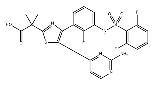 Dabrafenib Carboxylic Acid Struktur