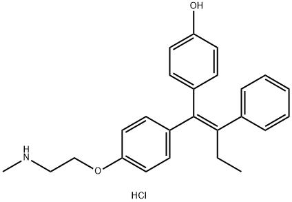 Endoxifen (E-isomer hydrochloride) Struktur