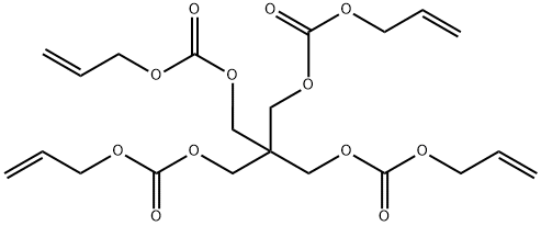 pentaerythritol tetrakis(allylcarbonate) homopolymer Struktur