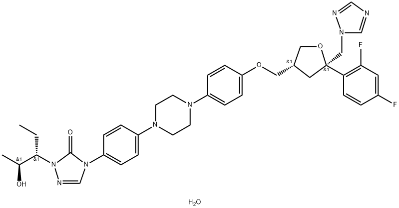 Posaconazole (hydrate) Struktur