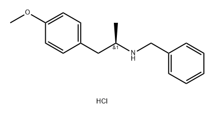 N-benzyl-4-methoxy-alpha-methylphenethylamine, hydrochloride (1:1) Struktur