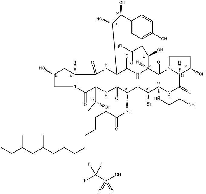 Caspofungin Impurity 5 Acetate Struktur