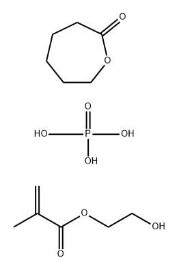 2-Oxepanone homopolymer, 2-[(2-methyl-1-oxo-2-propenyl)oxy]ethyl ester, phosphate Struktur