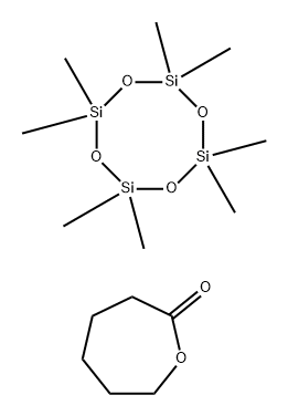 CAPROLACTONE-DIMETHYLSILOXANE-CAPROLACTONE BLOCK POLYMER, HYDROXYL TERMINATED Struktur