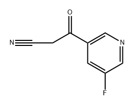 3-Pyridinepropanenitrile, 5-fluoro-β-oxo- Struktur