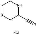 3-Morpholinecarbonitrile, hydrochloride Struktur