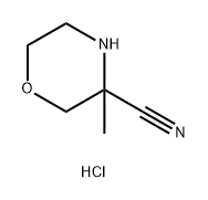 3-Morpholinecarbonitrile, 3-methyl-,hydrochloride Struktur