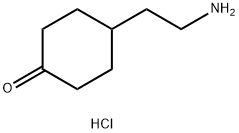 Cyclohexanone, 4-(2-aminoethyl)-, hydrochloride (1:1) Struktur