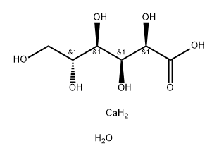 D-Gluconic acid, calcium salt, hydrate (2:1:2) Struktur