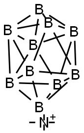 Tetramethylammonium decahydrodecaborate Struktur