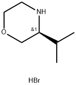 Morpholine, 3-(1-methylethyl)-, hydrobromide, (3S)- Struktur