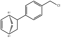 (1R,4R)-5-[4-(chloromethyl)phenyl] bicy clo[2.2.1]hept-2-ene Struktur