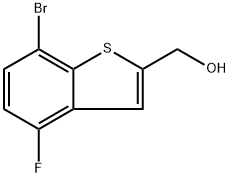 (7-bromo-4-fluorobenzo[b]thiophen-2-yl)methanol Struktur