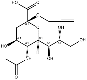 N-Acetyl-2-O-propargyl-a-neuraminic acid Struktur