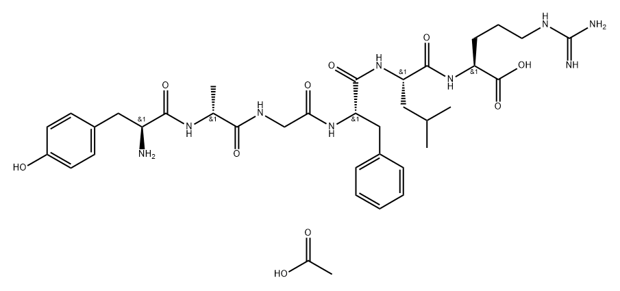 Dalargin acetate Struktur