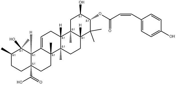 3-O-cis-p-Coumaroyltormentic acid Struktur