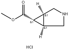 methyl rac-(1R,5S,6r)-3-azabicyclo[3.1.0]hexane-6-carboxylate hydrochloride Struktur