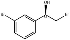 Benzenemethanol, 3-bromo-α-(bromomethyl)-, (αR)- Struktur