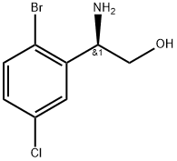 (2R)-2-amino-2-(2-bromo-5-chlorophenyl)ethanol Struktur