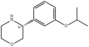 (R)-3-(3-isopropoxyphenyl)morpholine Struktur