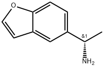 5-Benzofuranmethanamine, α-methyl-, (αS)- Struktur