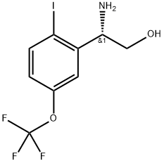 (2S)-2-amino-2-[2-iodo-5-(trifluoromethoxy)phenyl]ethanol Struktur