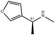 (S)-1-(furan-3-yl)-N-methylethan-1-amine Struktur